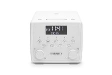 Roberts SOUND49 FM/DAB/DAB+ Digital Radio with Bluetooth, Alarms and CD Player, White