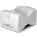 Doctor Developed Knee Pillow - eHandbook Included - Knee pillow for sleeping on side, Memory Foam Pillow to Support Spine, Sciatica and Back Pain - Hip Cushion for Sleeping, Leg Pillow for Back Pain