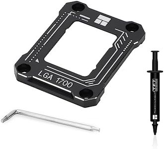 Thermalright Intel 12th/13th Generation LGA1700 Anti-Bending Buckle,CPU Stress Bending Correction Fixer, Curved Pressure Plate,Fully Fitted and Fixed Without Trace Installation (Black)