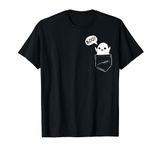 Flying Ghost Boo pocket Halloween Cute Costume Kids Toddler T-Shirt