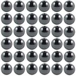 Black Hematite Beads Non Magnetic 100pcs 8mm Gemstone Loose Round Ball Beading Crystal Energy Stone Healing Power DIY Beads for Bracelet Necklace Earrings Jewelry Making (Black, 8mm)