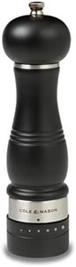 COLE & MASON Ardingly Wood Pepper Grinder - Wooden Mill Includes Gourmet Precision Mechanism and Premium Peppercorns, Dark Brown