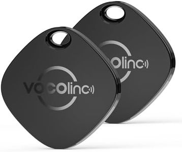VOCOlinc Smart Air Tag Traceur Lot de 2, Compatible avec Apple Localiser (iOS Uniquement), Portée de 60m, Localisateurs D'objets Bluetooth pour Clés, Portefeuille, Sacs, Valises, IP67 Imperméable