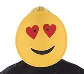 Dress Up America Smiling Hearts Emoji Mask for Adults Funny Head Mask Accessory (one size)