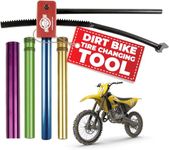 BAJA NO PINCH Ultimate Compact Dirt Bike Tyre Changing Kit | 15mm, 17mm, 20mm & 25mm Axle Sleeves | Mount Tyres Without Pinching Tubes | Fits 16-21 Inch Wheels | Motocross, Dirt Bikes Motorcycles