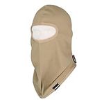 Fullsheild 12CAL FR Flame Resistant Balaclava Full Face Mask Cover Hood for Welding Hunting Army Military Working, Khaki, Large