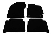 Fully Tailored Deluxe Car Mats to fit Toyota Corolla Hybrid Estate 2019-Onwards - 4 Piece - Black Carpet - Black Trim - Heavy Duty Heel Pad - 20-4319