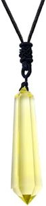 Runyangshi Healing Crystal Pendants, Double Pointed Natural Crystal Quartz Necklace 6 Faceted Chakra Crystal Wand Stone…, Stone
