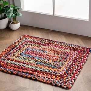 nuLOOM Tammara Bohemian Hand Braided Accent Rug, 2x3, Multi