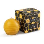 "Oasis" Pure Canadian Beeswax Handmade 3.5" round candle.