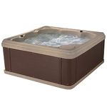 Essential Hot Tubs - Shoreline Lounger 24 Jet Cobblestone w/Espresso Wrap