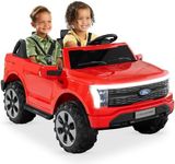Best Choice Products Kids 24V 2-Seater Electric Ride On Car Officially Licensed Ford F-150 Lightning Truck w/Parent Control, Bluetooth, LED Lights - Red