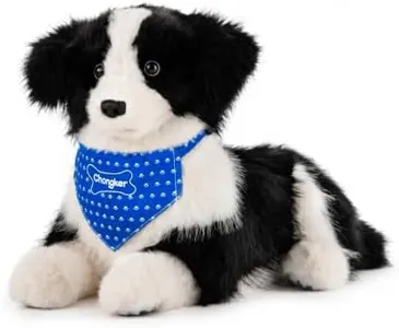 Chongker Realistic Companion Robot Dog Stuffed Animals for The Elderly
