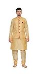 MAG Men's Double Tone Matching With Gold Jacket For Men (RG-2690-40)