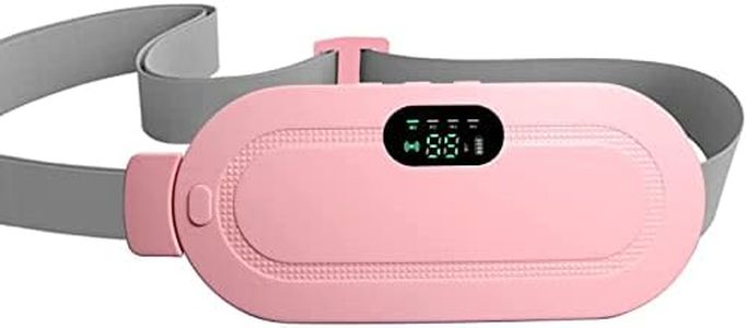 ANTIL'S Portable Cordless Heating Pad for Menstrual Pain Relief | Adjustable 3 Heat & 4 Massage Modes | Rechargeable Belly and Back Warmer for Women | Period Cramp Relief Belt – Pink