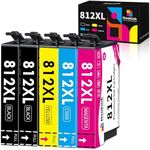 Hookink 812XL 812 Ink Cartridges 5-