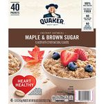 Quaker Instant Oatmeal Maple & Brown Sugar 40 Pack Box 1.72kg