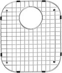 Serene Valley Sink Bottom Grid 13-11/16" X 16-5/8", Rear Drain with Corner Radius 3-1/2", Sink Protector NDG1416R