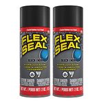 Flex Seal Mini- Stop Leaks Fast! Rubberized Waterproof Coating Spray, Ideal for Roofs, Holes, Cracks, DIY Projects, Automotive Fixes, Indoor & Outdoor Repairs, and More, Black, 2 oz. (57 g) - 2 Pack