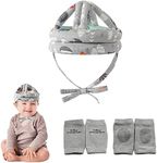 Baby Safety Helmet Infant Toddler Breathable & Adjustable Head Cushion Bumper Bonnet for Running Walking Crawling（Grey Forest）