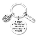 Sportybella Bowling Coach Keychain, Bowling Gift, Great Coach is Hard to Find But Impossible to Forget Gift, Perfect Bowling Coach Thank You Gifts