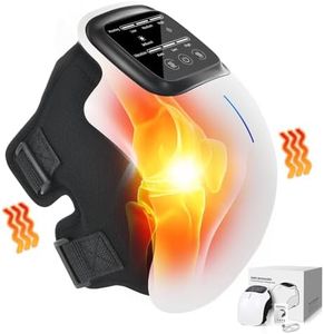 RINRI Knee Massager, Wireless Knee Massager with Infrared Heater, Vibration Massage, LED Touch Screen, Charging Port, Type C, for Knee Pain Relief