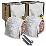 20 Inch Bike Tire Packages for Kids and BMX Tires. Fits 20x1.75 Bike Tube, Tire, Rims, Front or Rear Wheels. Includes Tire Tools. with or Without Tubes. 1 Pack or 2 Pack. White (2 Tires - No Tubes)