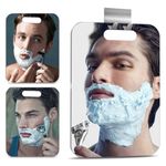 Shatterproof Shower Mirror Anti-Fog Shaving Mirror for Travel, Fogless for Shaving Fogless Bathroom Shower Mirror for Men and Women, Bathroom Wall Hanging Shower Mirror With Stainless Steel Hook