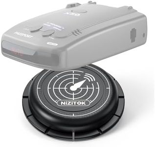 Magnetic Radar Detector Mount with N52 Strong Magnets, Adhesive Dashboard Holder for Escort, Uniden, and Other Radar Detectors, Stable Anti-Vibration Installation, Adjustable Viewing Angle