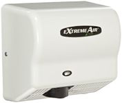 American Dryer Extreme Air GXT9 ABS Cover High-Speed Automatic Hand Dryer, 10-12-Second Dries, 100-240V, 1,500W Maximum Power, 50/60Hz, White