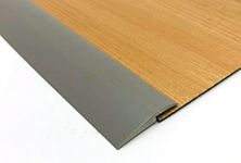 78.7''L Carpet Floor Transition Strip,Self Adhesive Threshold Strip for Doorway,Peel and Stick Floor Carpet Edge Trim,Flexible Threshold Transitions with a Height Difference Within 5 mm (Gray)