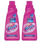 Vanish 800 ml, All in One Liquid Detergent Booster |Stain Remover for Clothes | Whitens Whites Brightens Colours| Suitable with all Washing Detergent Powders and Liquids (Pack of 2)