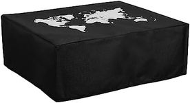 kwmobile Dust Cover Compatible with Canon Pixma TS3350 / MG7750 Serie - Printer Case - White/Black - Travel Outline