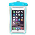 Cookitchen Waterproof Mobile Pouch Mobile Cover Transparent Phone Case Underwater Cover Sealed Cellphone Pouch for All Mobiles up to 6.5 inch