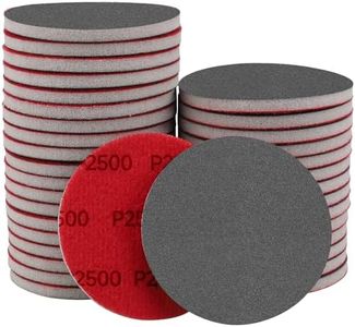 Shineboc 20Pcs 3 Inch Hook and Loop Sanding Sponge Disc with Buffer Backing 2500 Grit Wet or Dry Sanding Sheets Reusable Hand Sander Sandpaper - Curved Surface Sanding Pads for Automotive Wood Metal