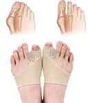 Forwind Bunion Corrector with Gel Relief Pads,Bunion Protector with 2 Toe Separators for Big Toe,Bunion Toe Straightener Pad for Big Toe Bunion Hallux Valgus Pain Relief Suits Day/Night(1 Pair)