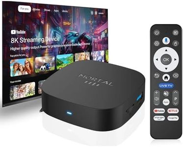 TAVICE 2026 Android TV Box, 5G WiFi, 8K Ultra HD Streaming Media Player, Quad-Core, HDMI Output