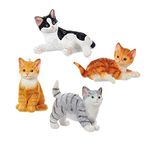 Kurt Adler Cat Ornament Set of 4