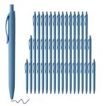 deegtran Pens Bulk, 50 Pack No Bleed Blue Click Pens, Wholesale Retractable Ballpoint Pens, Pens Medium Point, Smooth Ink Pens, 1.0MM Blue Ink