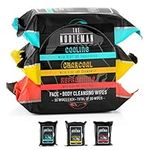 Men's Assorted Cleansing Wipes- Cooling/Charcoal/Refreshing - 3 Pack (90ct)