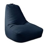 rucomfy Beanbags Large Indoor/Outdoor Bean Bag Chair, Home & Garden Recliner Seat, Durable & Water Resistant 97 x 82 x 80cm (Navy Blue)