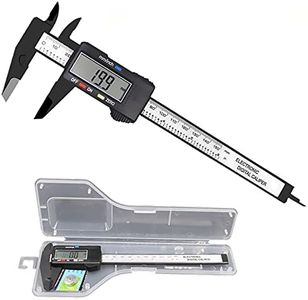 Simhevn Electronic Digital Calipers, inch and Millimeter Conversion,LCD Screen displays 0-6" Caliper Measuring Tool, Automatic Shutdown, Suitable for DIY/Jewelry Measurement (New150mm Black Plastic)