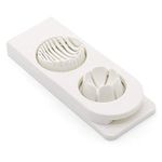 KPS 2 in 1 Egg Cutter | New Stainless Steel Boiled Egg Slicer/Cutter/Chopper for Kitchen | Kitchen Cooking Tool | Egg Cutter with Blade (Multicolor, Set of 1)