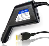 T-Power 65w - Car Charger for Lenovo Chromebook Thinkpad Flex 2 Yoga 11, 11s, 13, 2 Pro X1 Carbon, Helix, IdeaPad Essential IdeaPad G50 Mobile Auto Boat Car Ac Dc Adapter Power Supply Cord