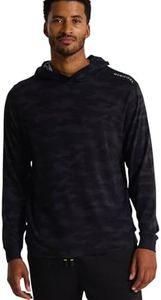 MUNICIPAL Men's Enduro Stretch Long Sleeve Hooded T-Shirt, Night Camo, Large