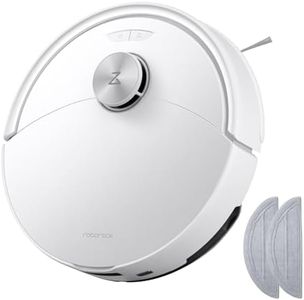 roborock Q10 S5 Set Robot Aspirador y Fregasuelos Succión HyperForce de 10000 Pa, Robot Vacuum con Doble Sistema Antienredos, Navegación PreciSense LiDAR, Evitación de Obstáculos Reactive Tech, Blanco