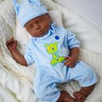 FemmeForm Boy 18.5 Inch, Full Silicone Baby Doll, Reborn Baby Dolls Silicone Full Body, Realistic Baby Dolls, Newborn, Not Vinyl, with Gift Box
