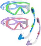 Aegend Snorkeling Gear for Adults Youth Kids, Snorkel Mask with Top Dry Valve - Panoramic View Anti-Leak and Anti-Fog with Mesh Bag for Snorkeling, Scuba Diving, Freediving & Swimming