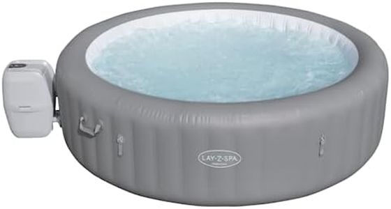 Lay-Z-Spa Grenada 190 AirJet Massage System, Inflatable Hot Tub with Freeze Shield Technology, 6-8 Person, Grey