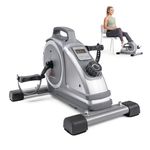 Sunny Health & Fitness Dual Function Under-Desk Bike, Mini Bike for Senior Training, Portable Pedal Exerciser for Home & Office, Magnetic Resistance- SF-B020026